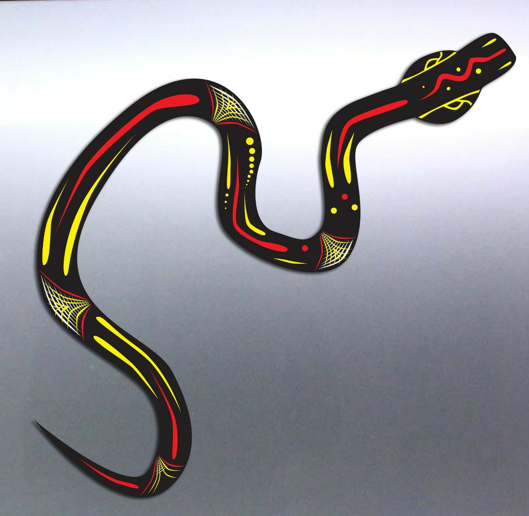 Snake Aboriginal gomi artist Vinyl cut Car boat St