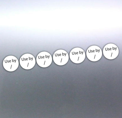 196 Use by stickers at 15mm different colours days labels