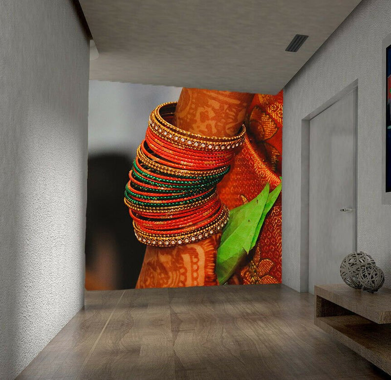 Indian wedding bands Wallpaper mural vinyl materia