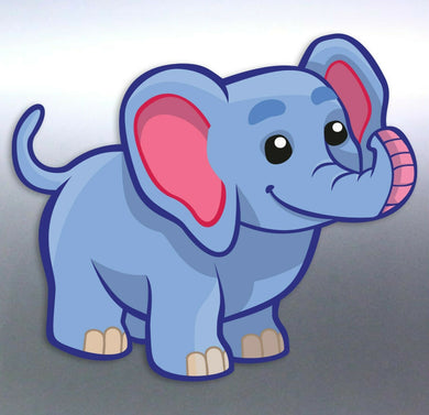 Elephant Sticker Vinyl cut Australian made cartoon design