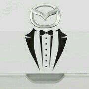 Tuxedo suit mazda fun hipster Car vinyl Sticker 12