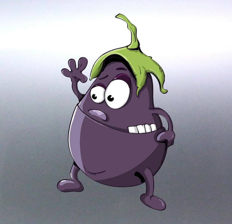 Emoji Eggplant Dude sticker 105x175 mm vinyl car d