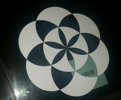 Sacred geometry flower dimond Car vinyl Sticker 10 decals