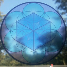 Load image into Gallery viewer, Sacred Geometry seed of life, 3D Cube Mandala styl
