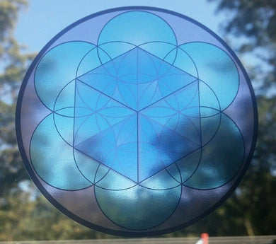 Sacred Geometry seed of life, 3D Cube Mandala styl