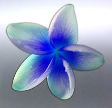 Load image into Gallery viewer, frangipani Sticker 110 mm vinyl cut blue and green
