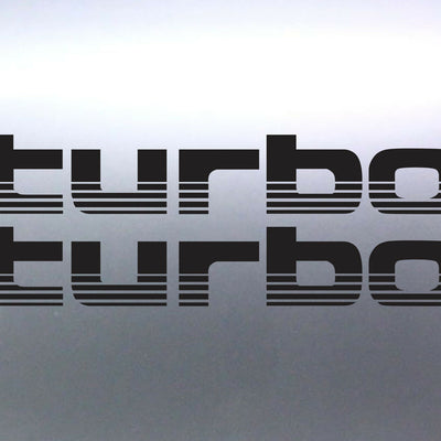 100 Series Complete Turbo Sticker Set – Black, Silver & Gold