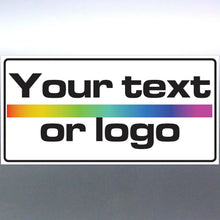 Load image into Gallery viewer, Custom Corflute sign 600x200x5mm business Text log
