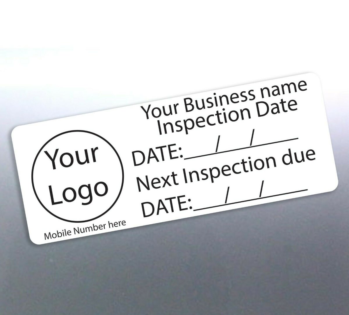 Custom Next Inspection Stickers 65×25mm – Multi-Industry AU – Stick-Dat