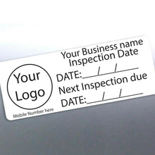 Load image into Gallery viewer, 16 Next Inspection custom stickers your Logo business
