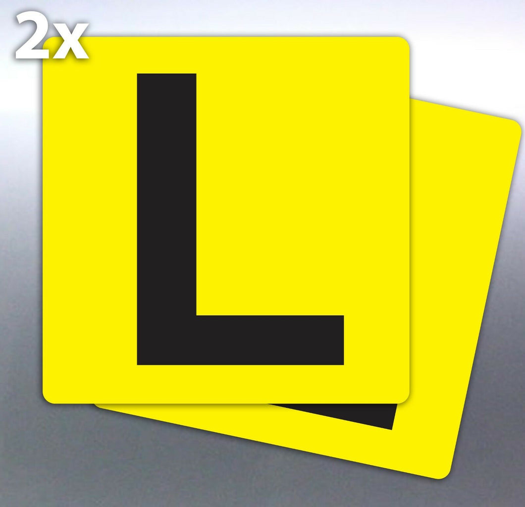 2 of Learner plate 7 year vinyl stickers 150 mm sq