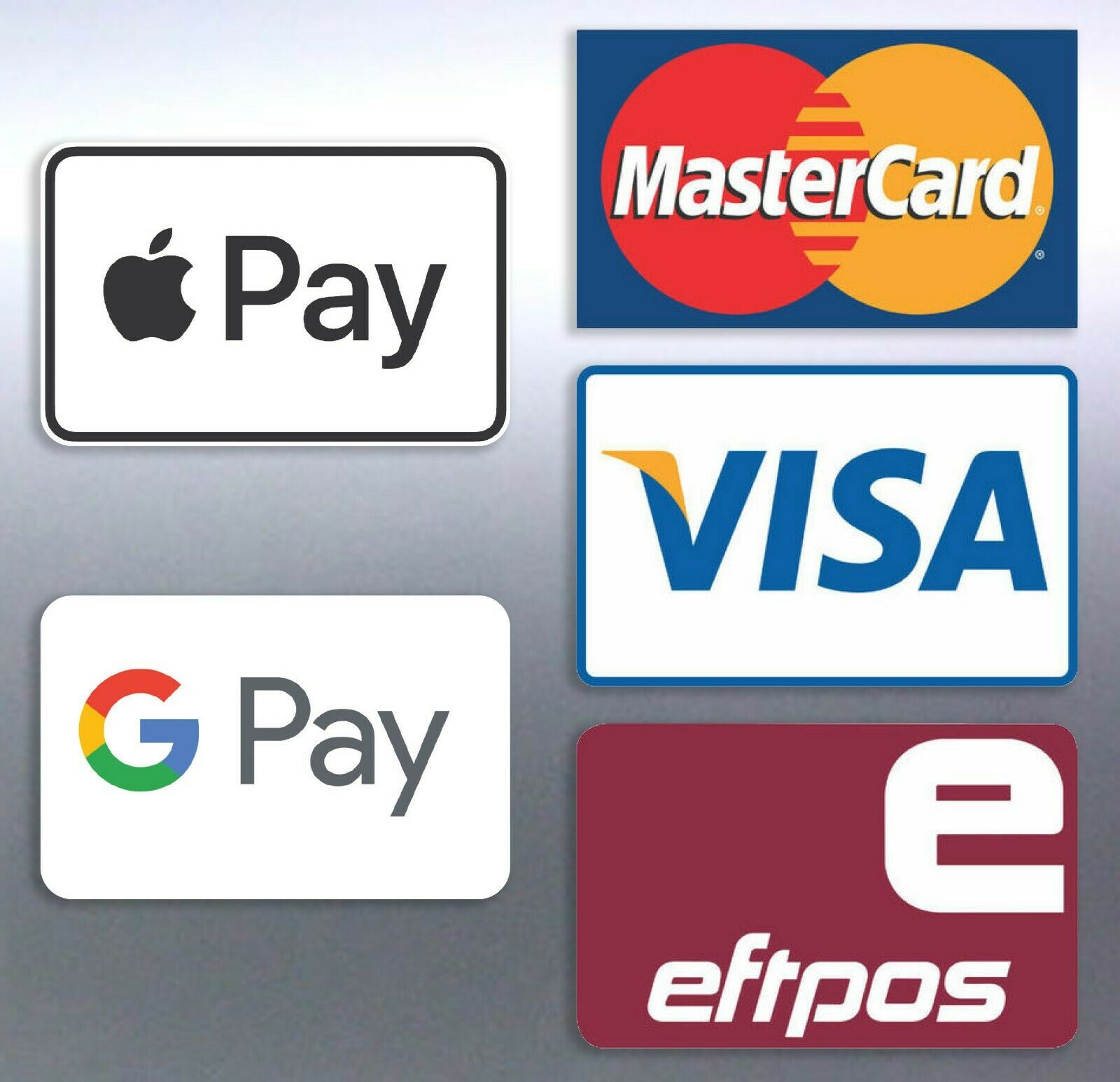 Eftpos available stickers 90x60mm mastercard visa – Stickdat