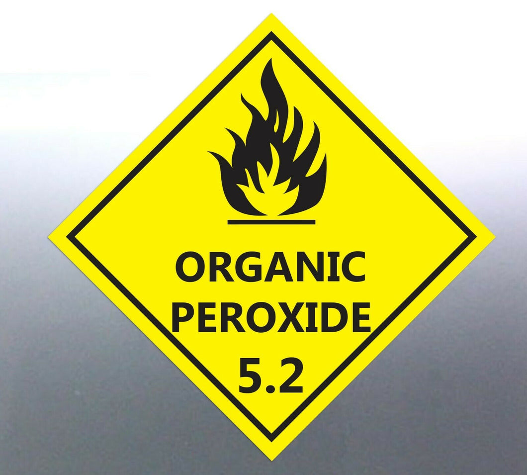 50 @ 22cm Organic Peroxide 5.2 Decal Safety Materi