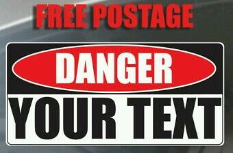 Warning Hazard Danger Caution Your Text Word Custo