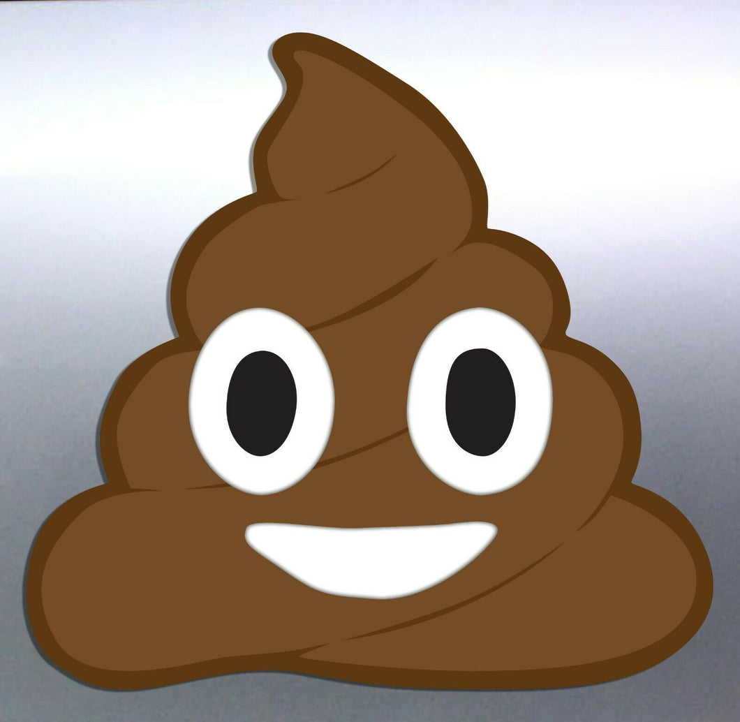 Emoji poo sticker poop funny vinyl car decal sticker design