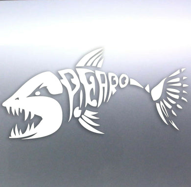 Spearfishing Spearo Fish Vinyl cut Car Boat Sticke
