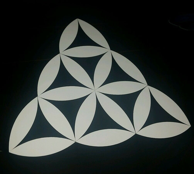 Sacred geometry triangle alien Car vinyl Sticker 1