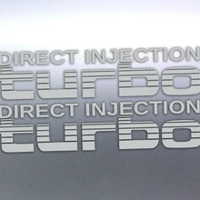 Load image into Gallery viewer, 2x Silver Direct Injection Turbo Stickers Toyota L
