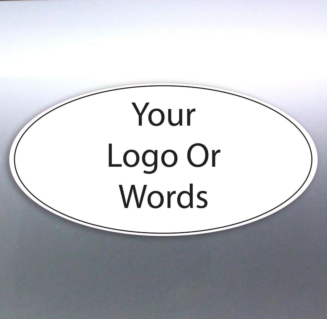 10 stickers at 170x90 mm each Custom Your Text Wor