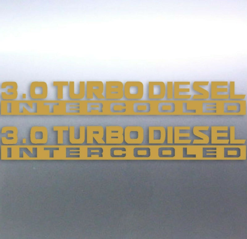 2 x Gold 3.0 Turbo diesel Intercooled 500x65mm pat