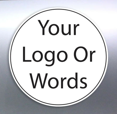 100 @ 32 mm Circle sticker Custom Your Text Words 