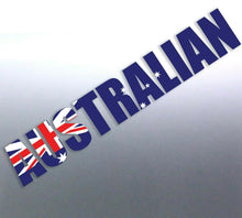 Load image into Gallery viewer, 1200 mm long Australian word flag decal Pride Day 
