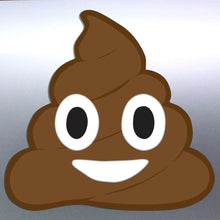 Load image into Gallery viewer, Emoji poo sticker poop funny 110 mm vinyl car deca
