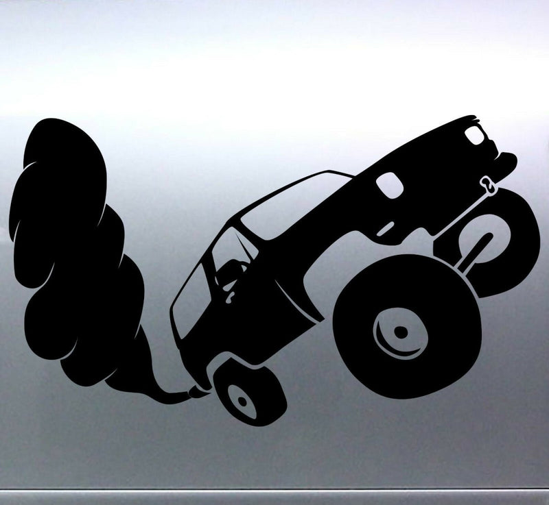 Smoking Diesel Truck 4x4 4wd Sticker Beast Mode tu