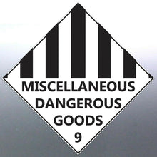 Load image into Gallery viewer, 220 mm Class 9 Miscellaneous Dangerous Substances 
