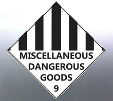 Load image into Gallery viewer, 220 mm Class 9 Miscellaneous Dangerous Substances 
