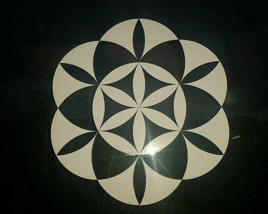 Sacred geometry flower dimond Car vinyl Sticker 10
