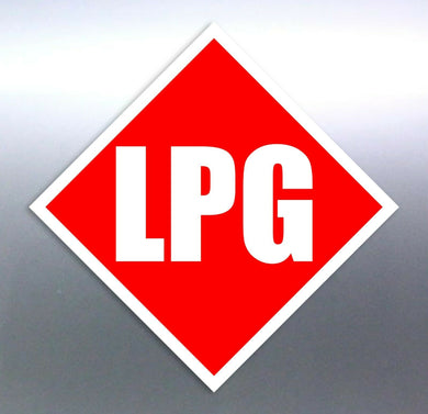 30 mm LPG red Class white Sign vinyl sticker numbe