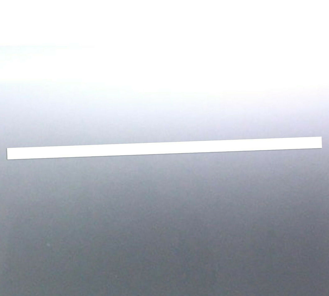 2.5 meters long 90 mm wide white strip Vinyl cut d
