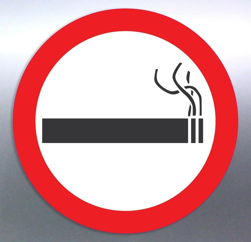 Smoking allowed Vinyl cut Sticker 100 mm round war