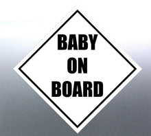 Load image into Gallery viewer, Baby on board sticker Sign vinyl cut inside the car decal
