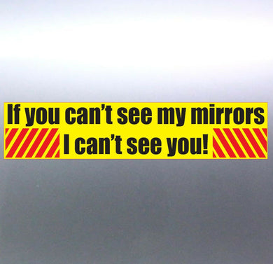 If you can't see my mirrors i can't see you Vinyl 