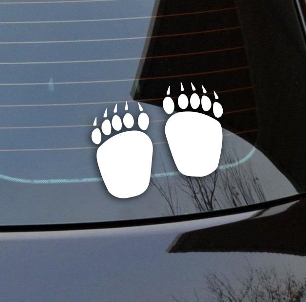 Bear Claws stickers vinyl cut Australian made & de