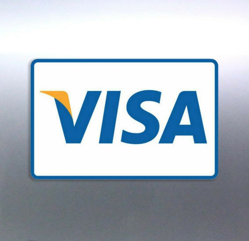 Visa available stickers 90x60mm Business pay card 