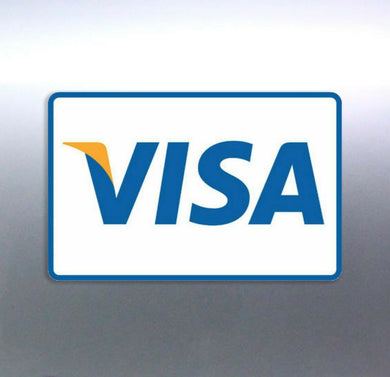 Visa available stickers 90x60mm Business pay card 