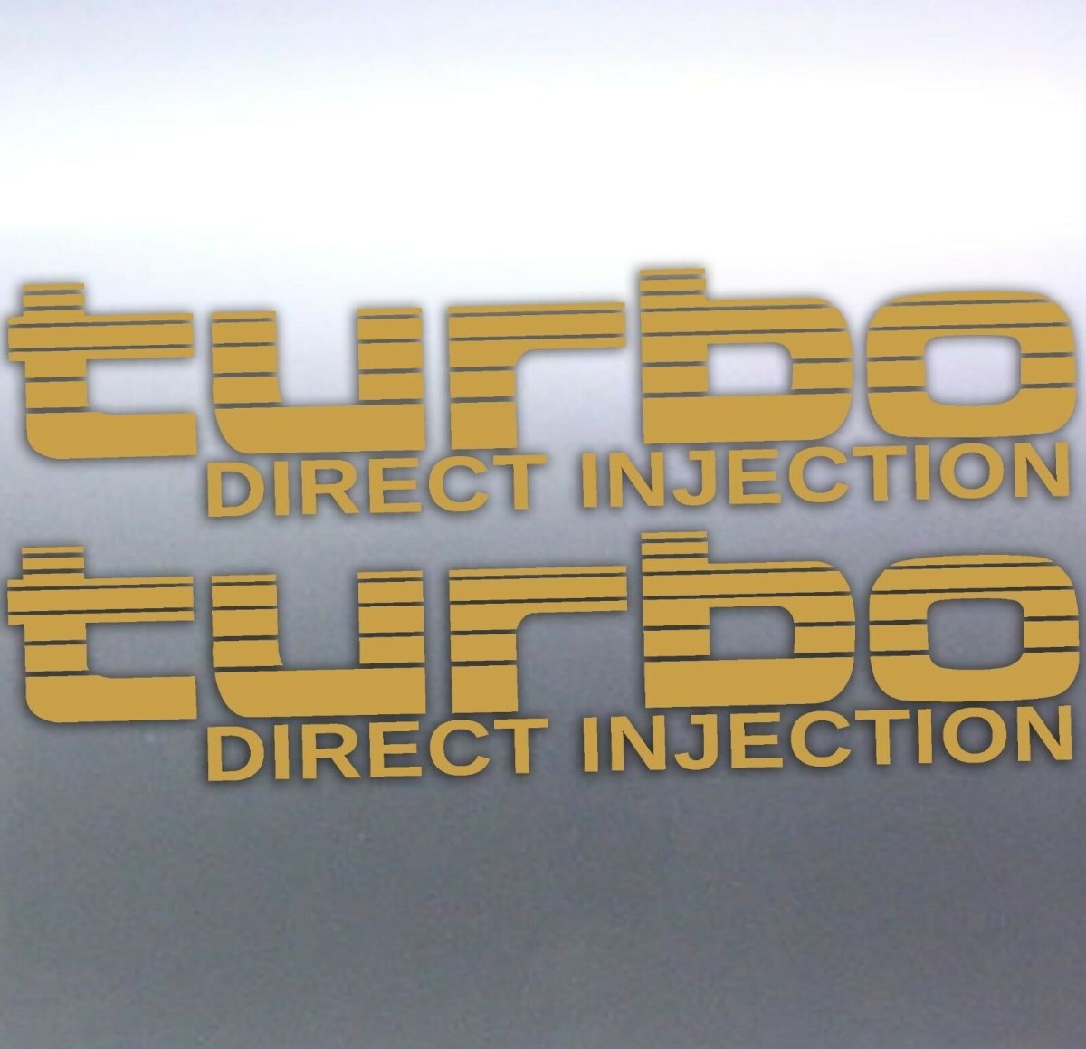 1440 Inject Sticker 2x Gold Turbo Direct Injection Stickers 4WD 4x4 | Brisbane, Australia ...