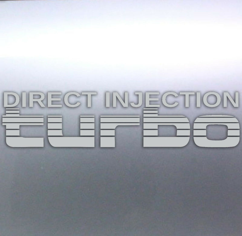 Silver Direct Injection Turbo rear Sticker Landcru