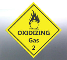 Load image into Gallery viewer, 150mm Oxidizing gas Class 2 Decal Safety Material 
