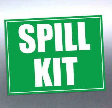 10 x Spill kit vinyl sticker 135mm car truck windo