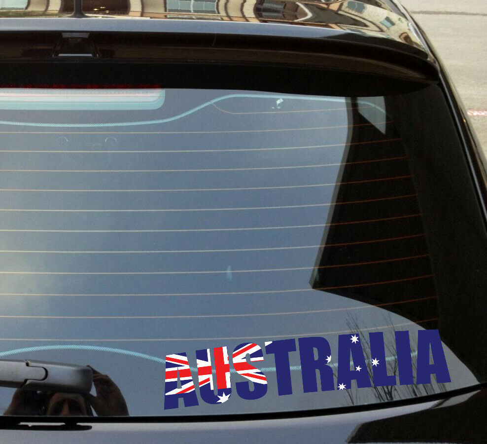 Australia word flag decal Pride Day Car 4x4 4wd decal