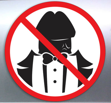 No Dick Heads Vinyl Cut Stickers Funny Rude Penis 