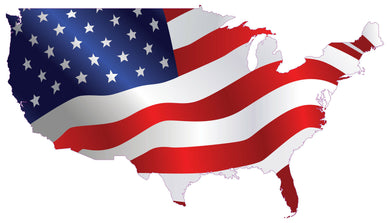 USA Flag Flying Stars Vinyl cut Sticker car boat w