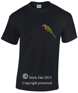 Rainbow lorikeet shirt 100% mens cotton T-Shirts A