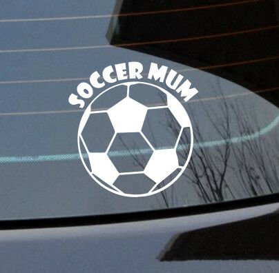Soccer mum Sticker 165mm Premium working hard kids funny