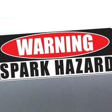Load image into Gallery viewer, Warning Spark Hazard Sticker 200x70 mm design vinyl
