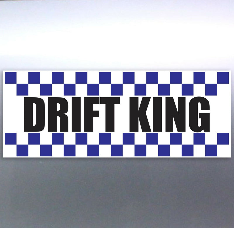 Drift King Police Rally Sports Car vinyl Sticker 2